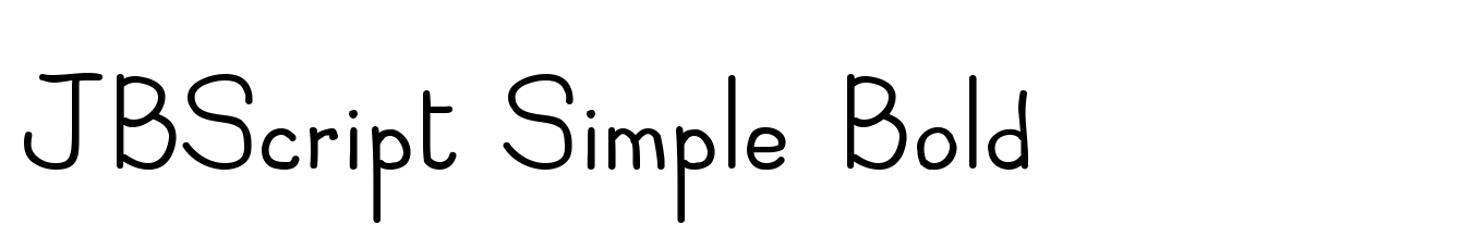 JBScript Simple Bold